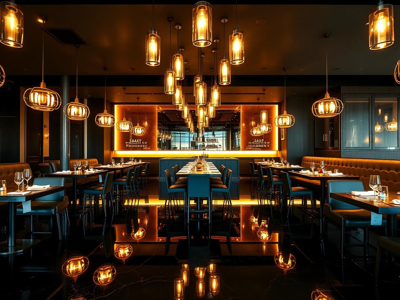 Restaurant after epoxy flooring application